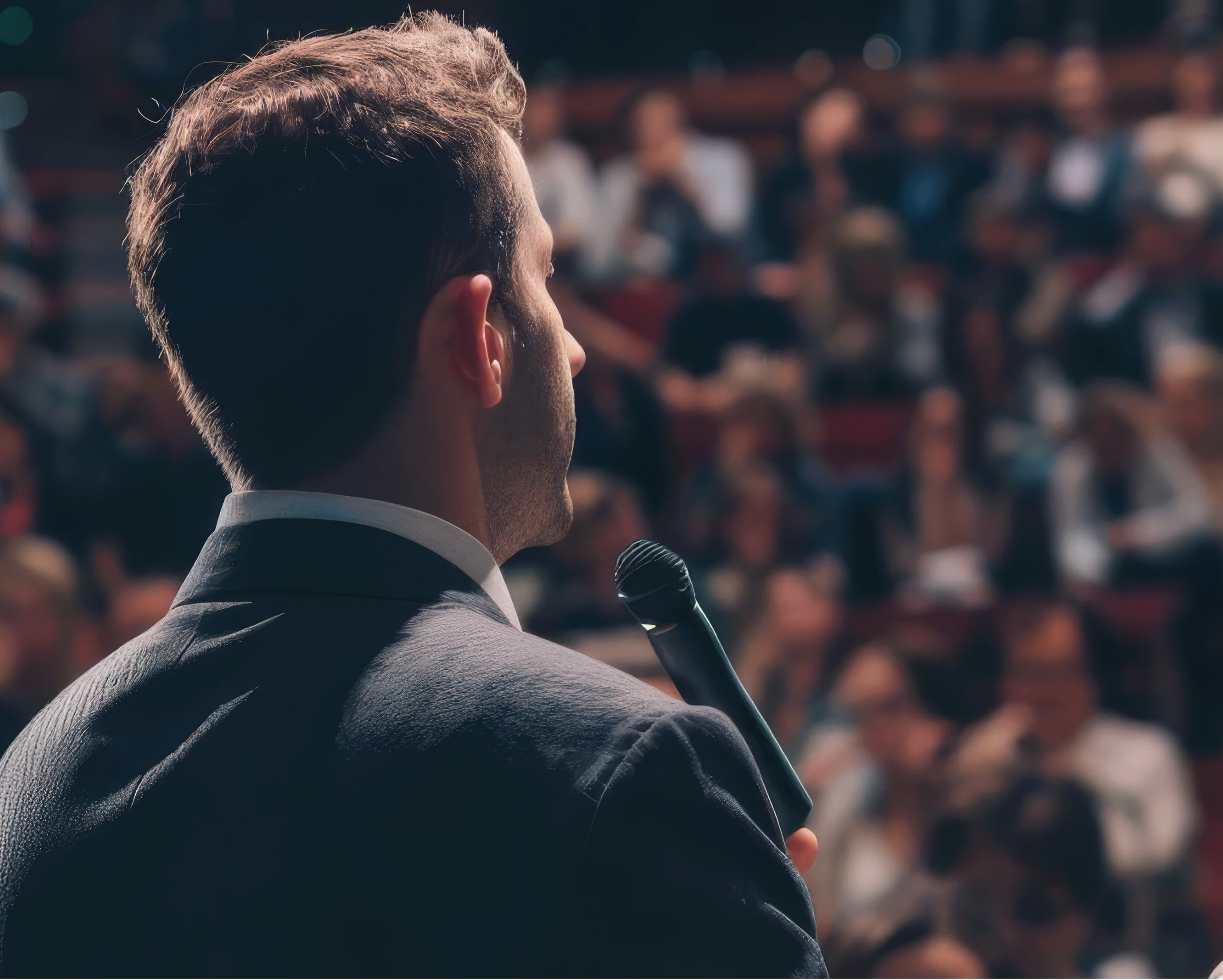 Speaker addressing a ministry gathering