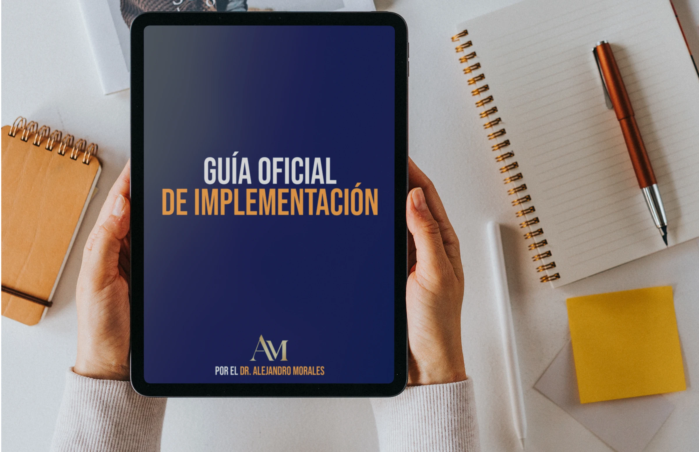 Official implementation guide on a tablet